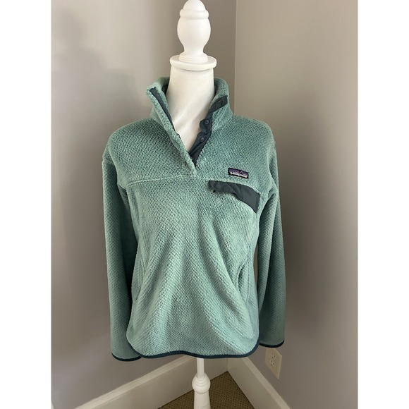 Patagonia Re Tool Snap T Pullover Jacket Womens Medium Teal Blue - Picture 1 of 9